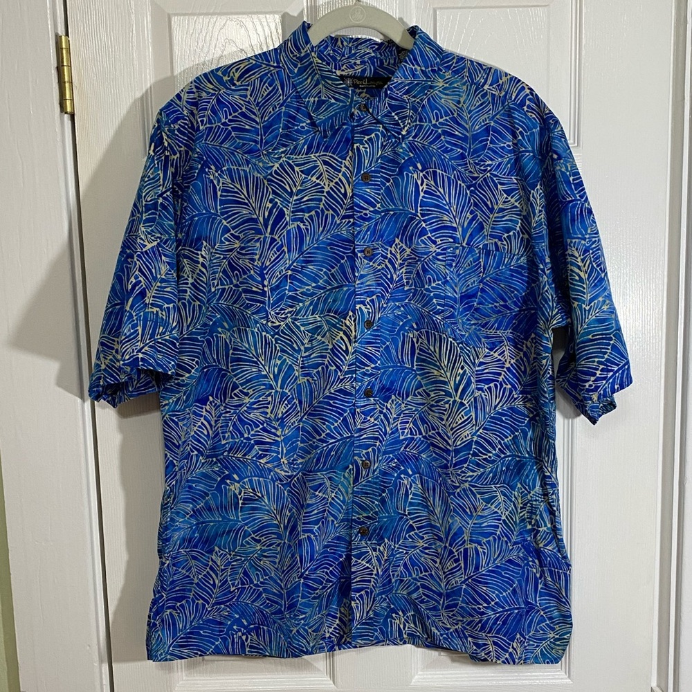 PETE HUNTINGTON Blue Leaf Sunbleach Print Size L
